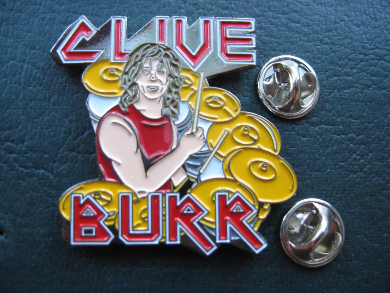 Значок IRON MAIDEN (CLIVE BURR) 1