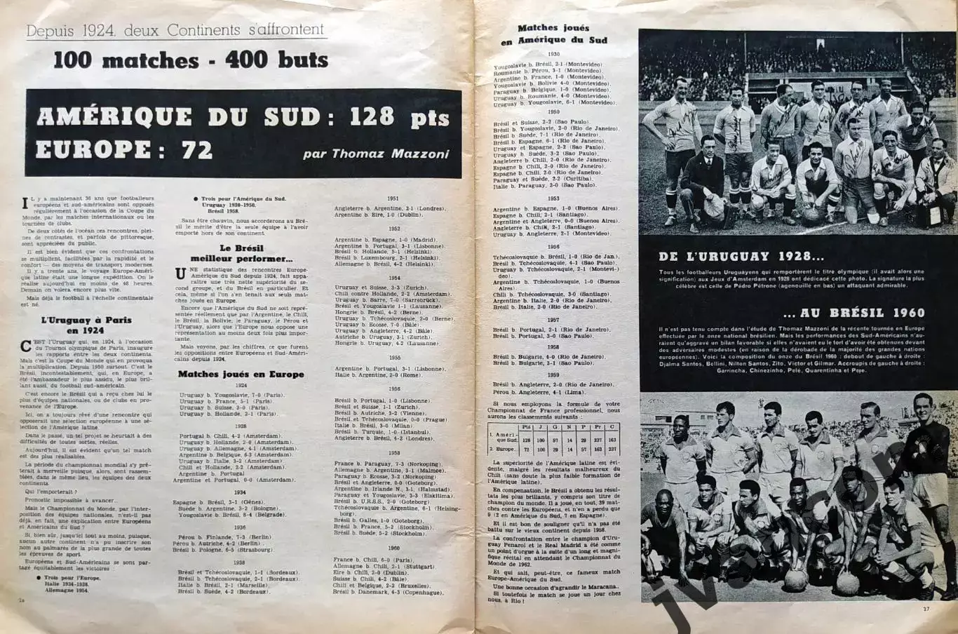 Журнал MIROIR DU FOOTBALL №8 за 1960 год. 1-й Кубок Европы по футболу. 6