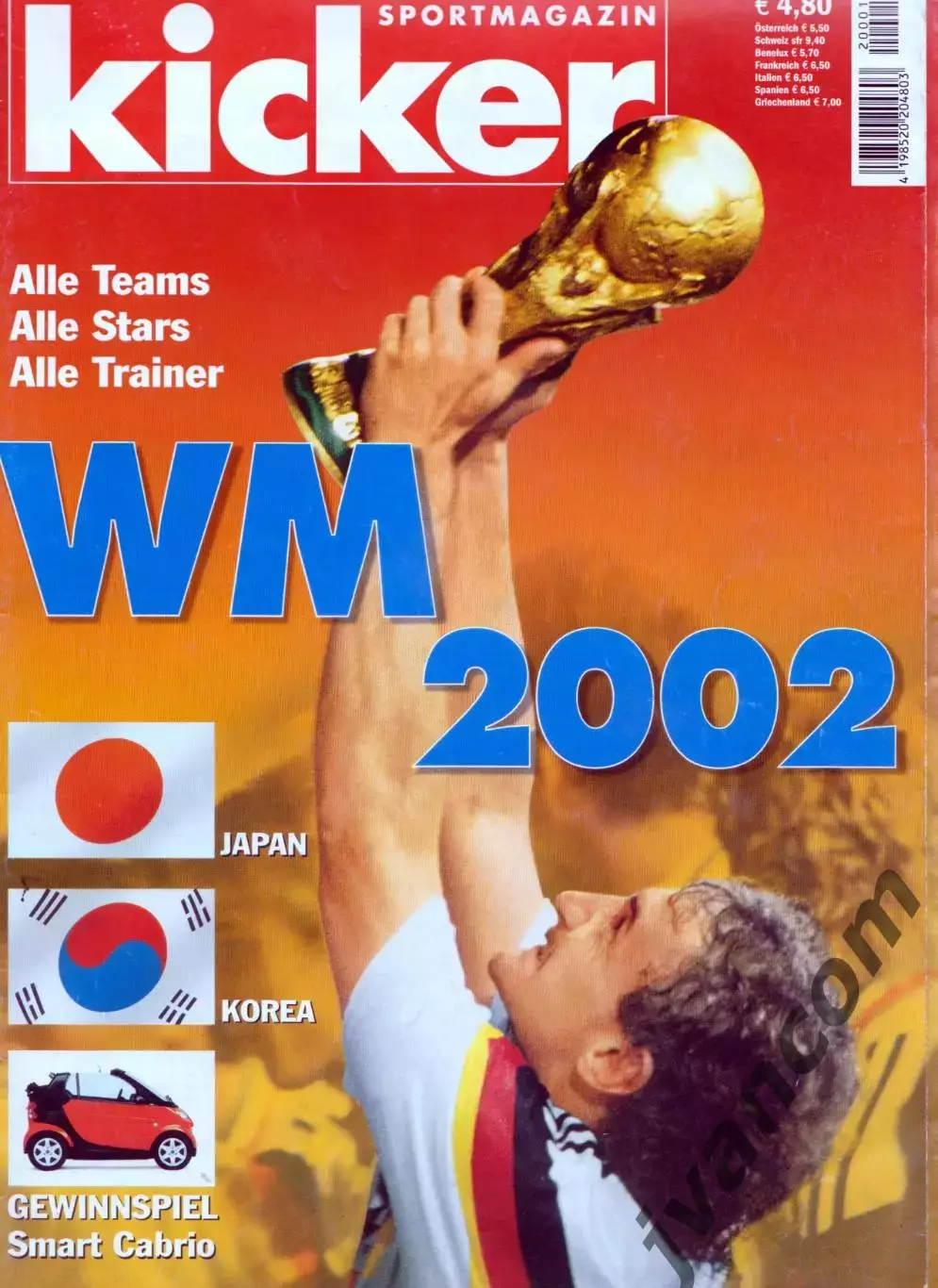 KICKER SONDERHEFT. Чемпионат Мира по футболу 2002 года. Превью участников.