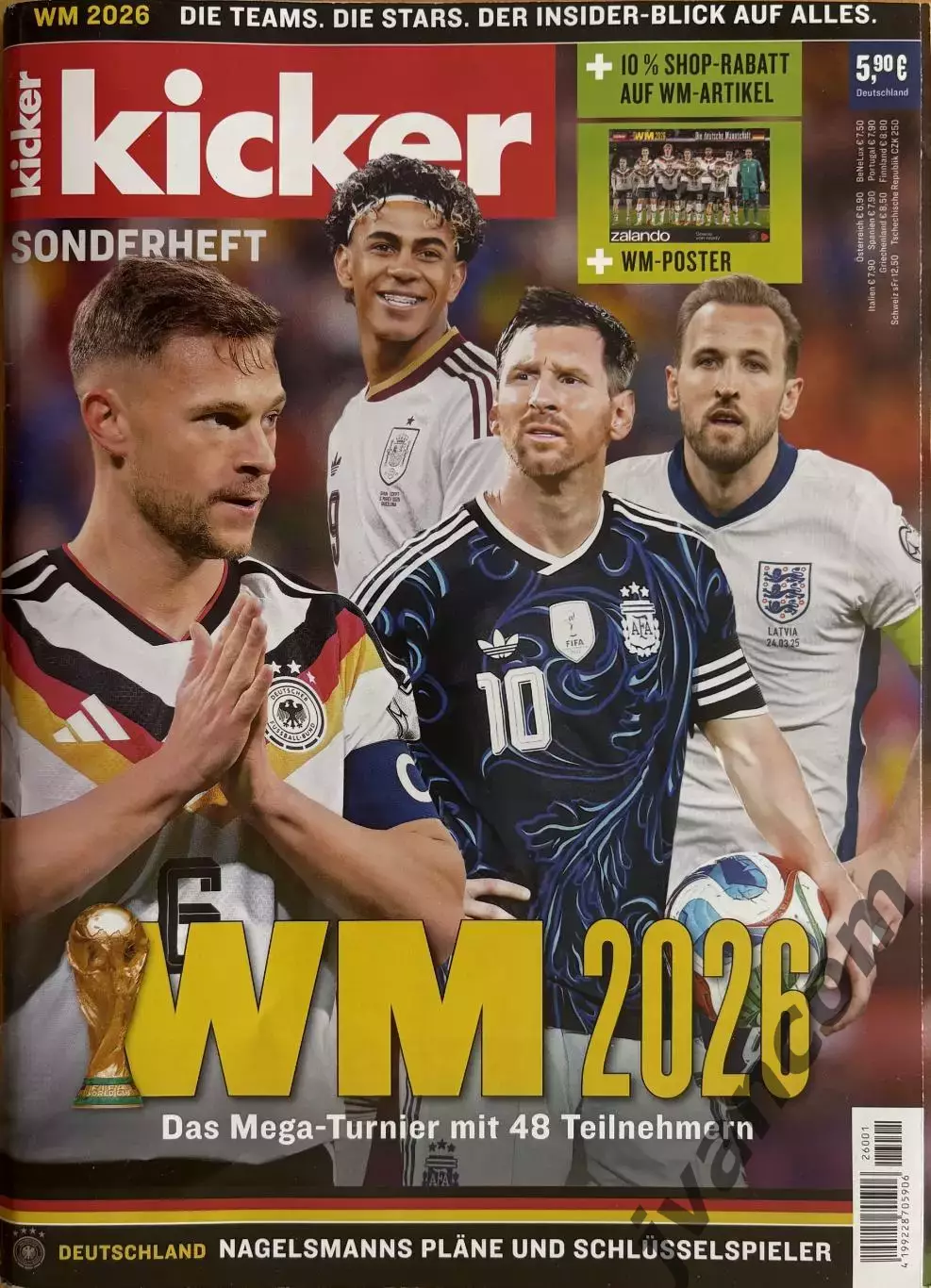 KICKER SONDERHEFT. Чемпионат Мира по футболу 2026 года. Превью участников.