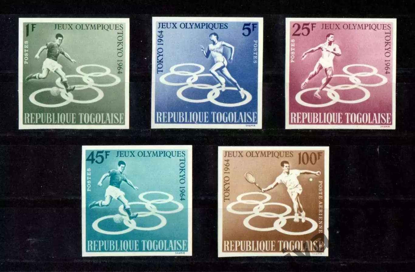 Марки, Того, Летние Олимпийские Игры 1964 года в Токио. В.
