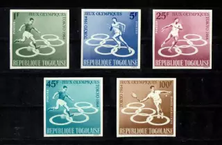 Марки, Того, Летние Олимпийские Игры 1964 года в Токио. В.