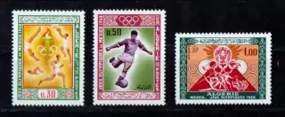 Марки, Алжир, Летние Олимпийские Игры 1968 года в Мехико.