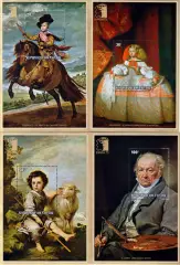 Марки, Руанда, Искусство, Живопись. Великие испанские мастера.