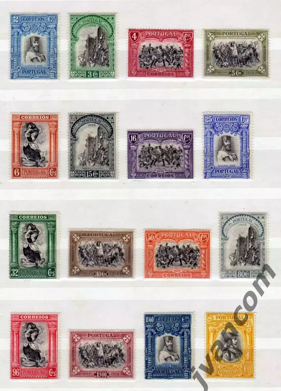 Марки, Португалия, Независимость: История Португалии. 1928 год. 2