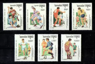 Марки, Камбоджа, Футбол, к Чемпионату Мира 1994 года в США.