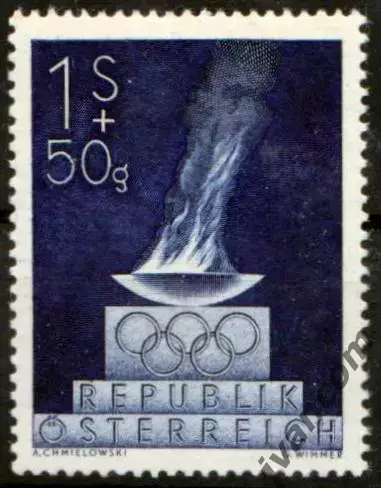 Марки, Австрия, Летние Олимпийские Игры 1948 года в Лондоне.
