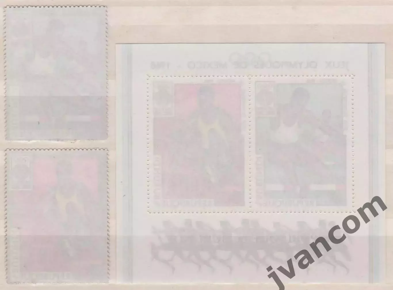 Марки, Бурунди, Летние Олимпийские Игры 1968 года в Мехико. 5
