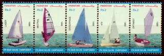 Марки, Пакистан, Парусный спорт, IX Азиатский чемпионат 1999 года в Пакистане.
