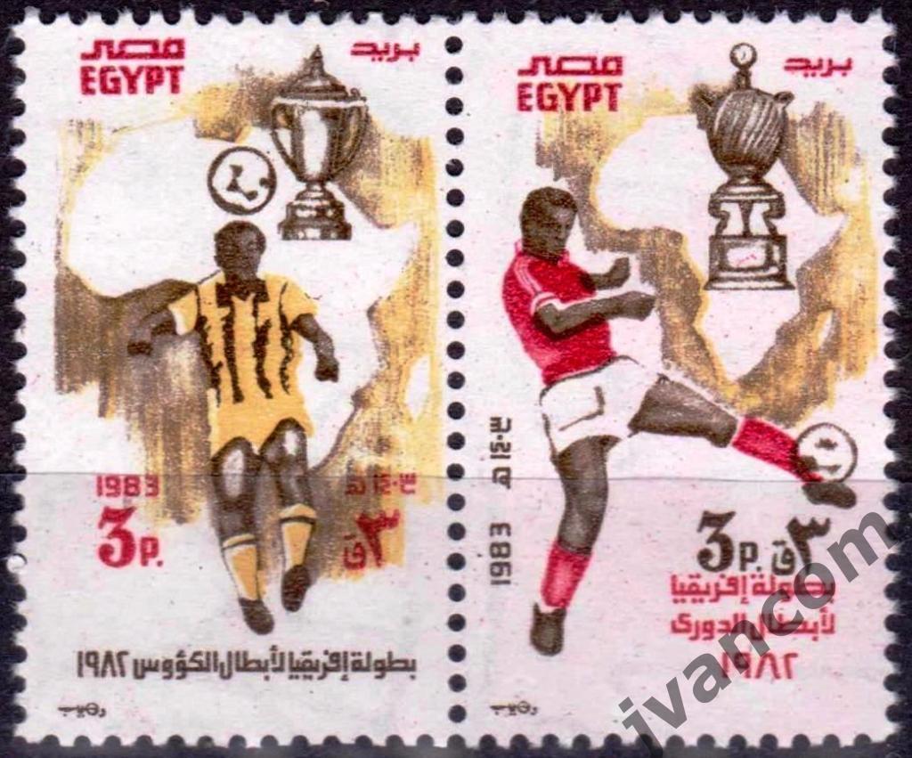 Марки, Египет, Футбол, Успехи египетских клубов в кубках КАФ в 1982-83 годах
