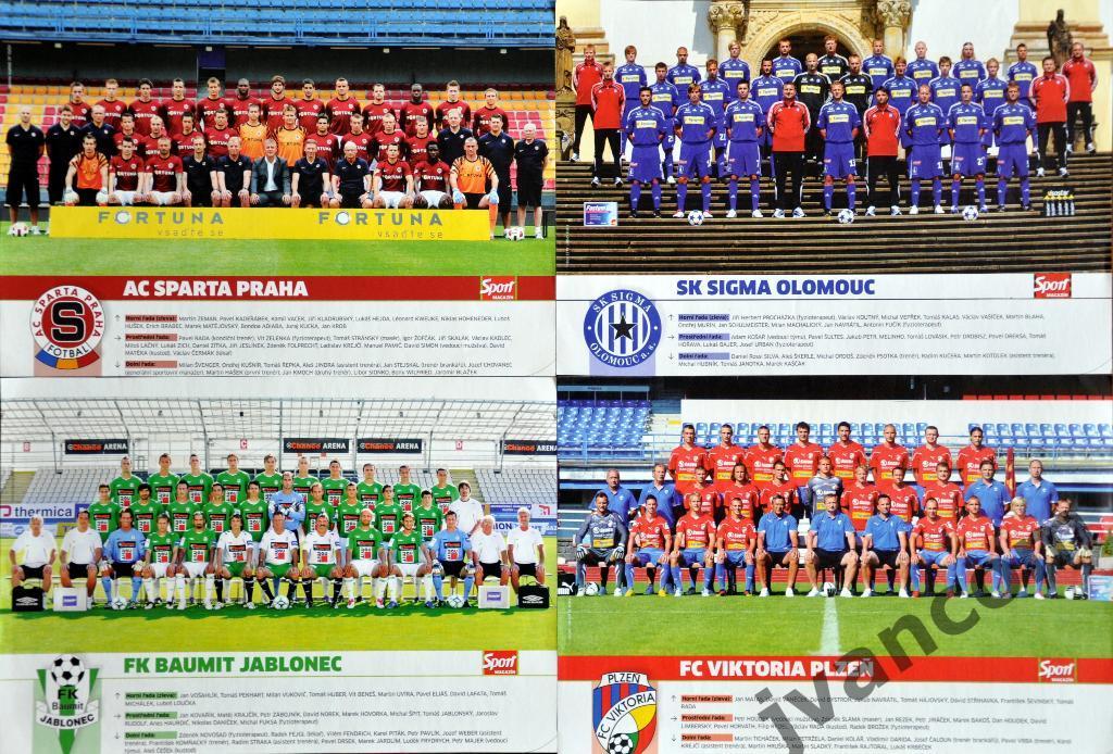 Футбольные клубы. Чемпионат Чехии - 2010/2011.