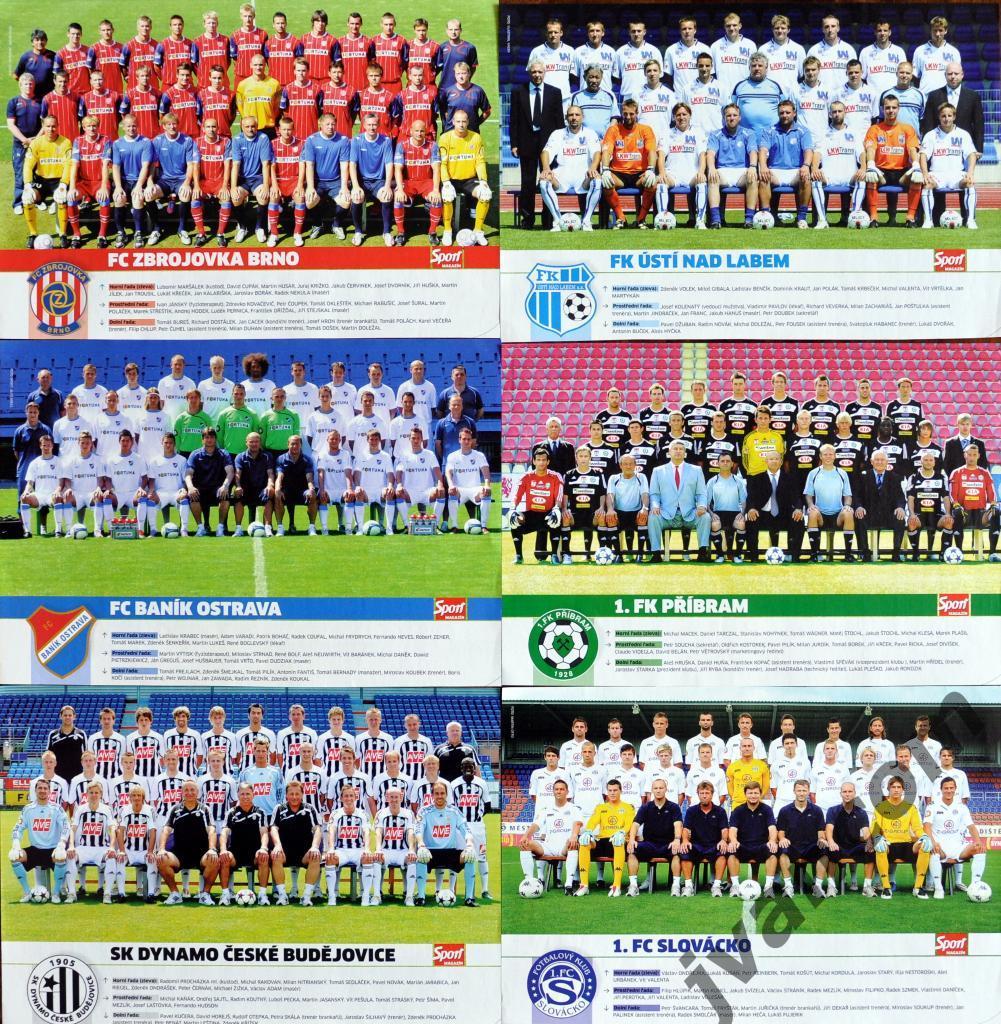 Футбольные клубы. Чемпионат Чехии - 2010/2011. 2