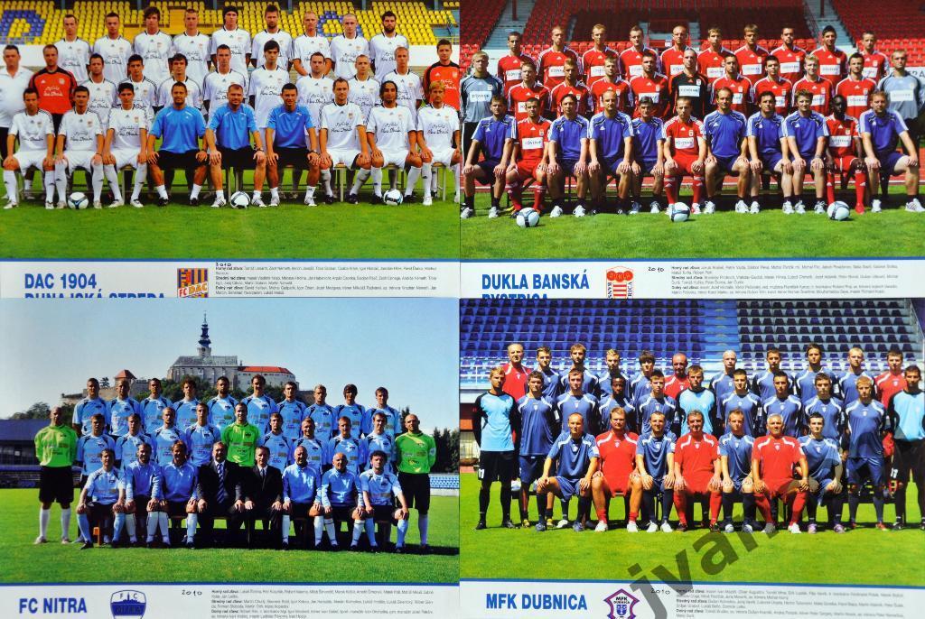 Футбольные клубы. Чемпионат Словакии - 2010/2011.