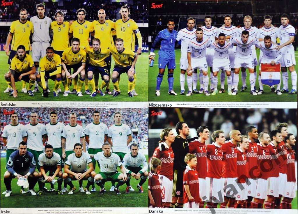Футбольные сборные команды. Чемпионат Европы 2012 года. 1