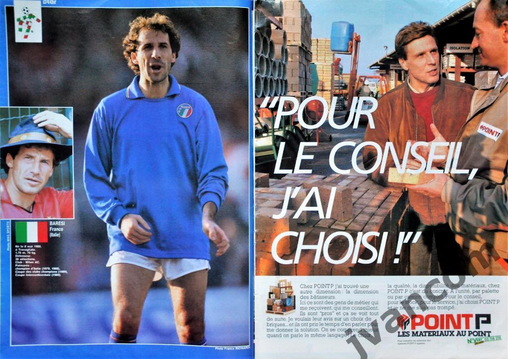Журнал FRANCE FOOTBALL №2304 за 1990 год. Чемпионат Мира по футболу в Италии. 2