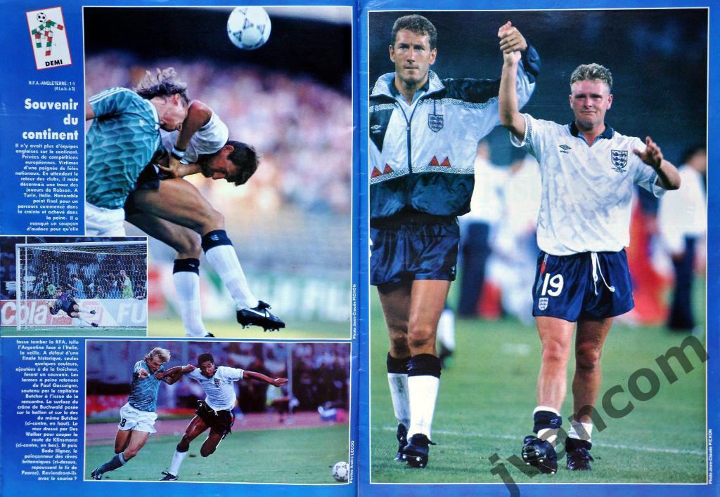 Журнал FRANCE FOOTBALL №2309 за 1990 год. Чемпионат Мира по футболу в Италии. 2