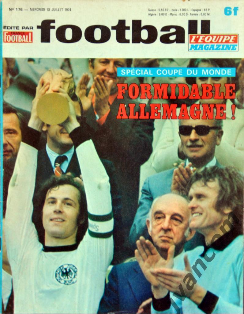 Журнал FOOTBALL MAGAZINE №176 за 1974 год. Чемпионат Мира по футболу в Германии.