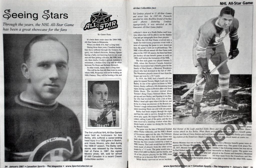 Канадский Спортивный Журнал №4 за январь 2007 года. 4