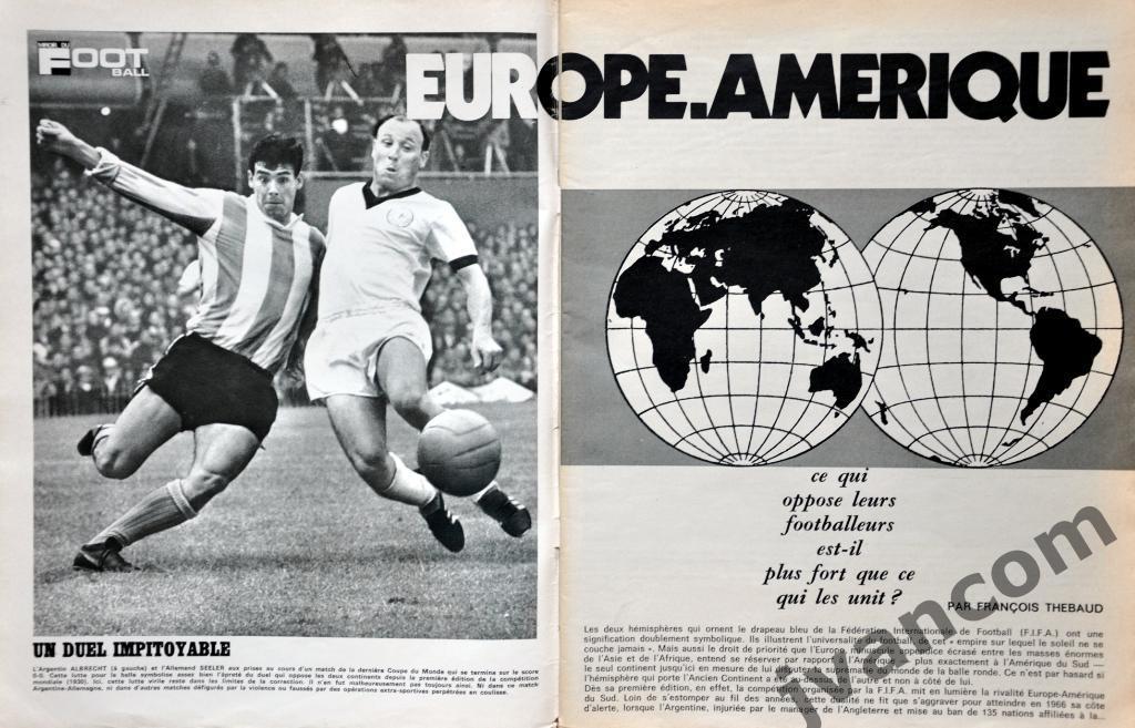 Журнал MIROIR DU FOOTBALL №130 за 1970 год, спецвыпуск об истории ЧМ по футболу 1