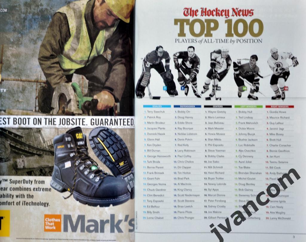 НХЛ. 100 лучших игроков всех времен по позициям, 2010 год. 1