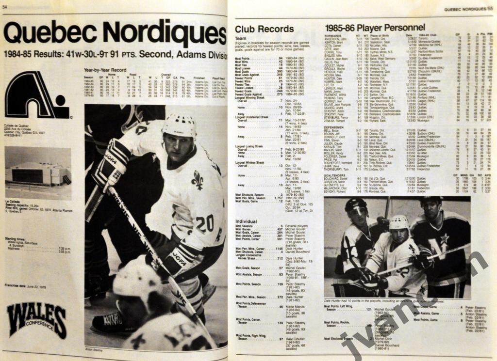 Хоккей. НХЛ - Официальный справочник и Книга рекордов. Сезон 1985-86 годов. 1