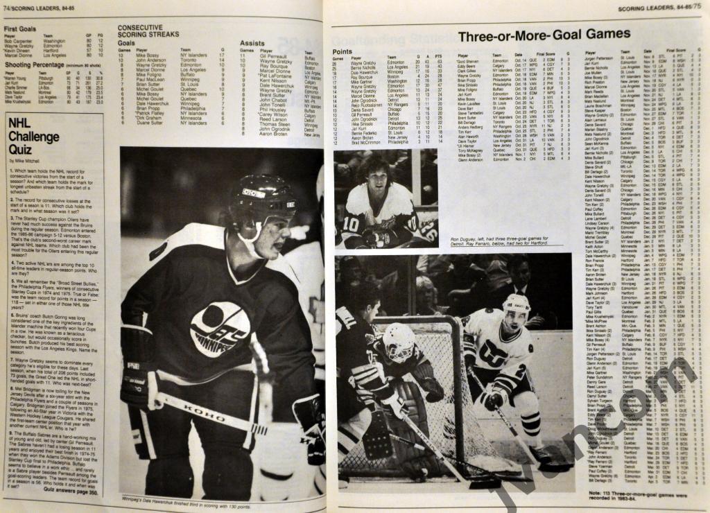 Хоккей. НХЛ - Официальный справочник и Книга рекордов. Сезон 1985-86 годов. 6