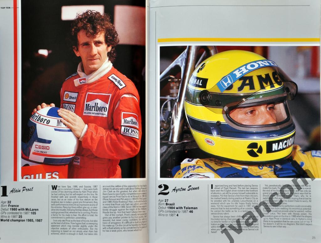 Автоспорт. Формула-1. Чемпионат Мира. Сезон 1987 года. Итоги. 4