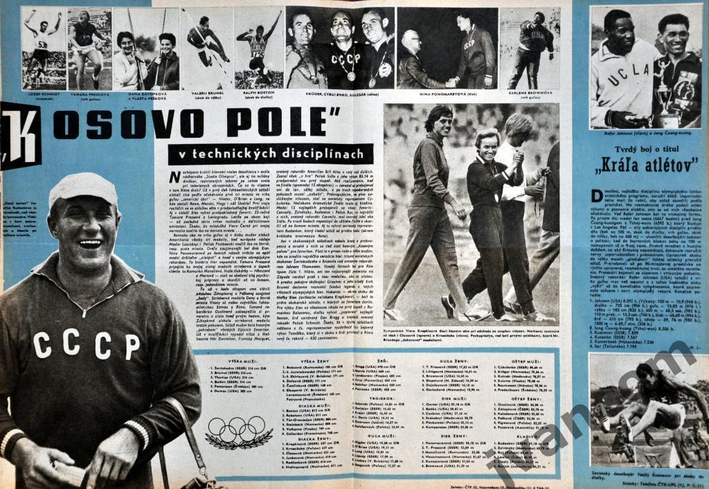 Журнал ШТАРТ №38 за 1960 год. Римская Олимпиада - Итоги. 4