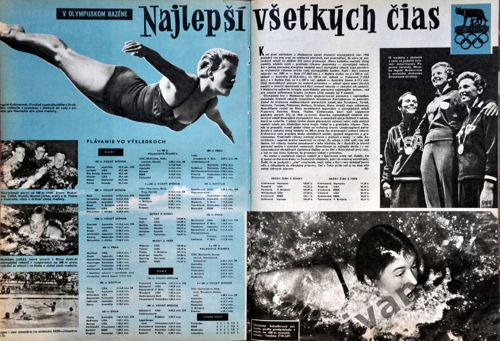 Журнал ШТАРТ №37 за 1960 год. Римская Олимпиада - Итоги. 4