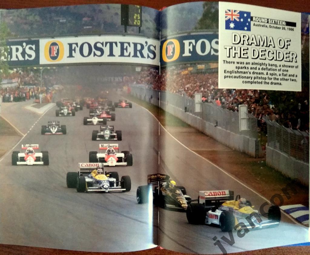 Автоспорт. Формула-1. Чемпионат Мира. Сезон 1986 года. Итоги 6