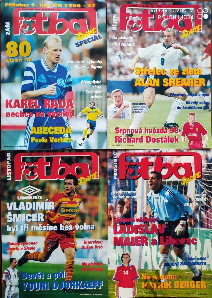 Журналы FOTBAL-SPORT за 1996 год (12 номеров) 2