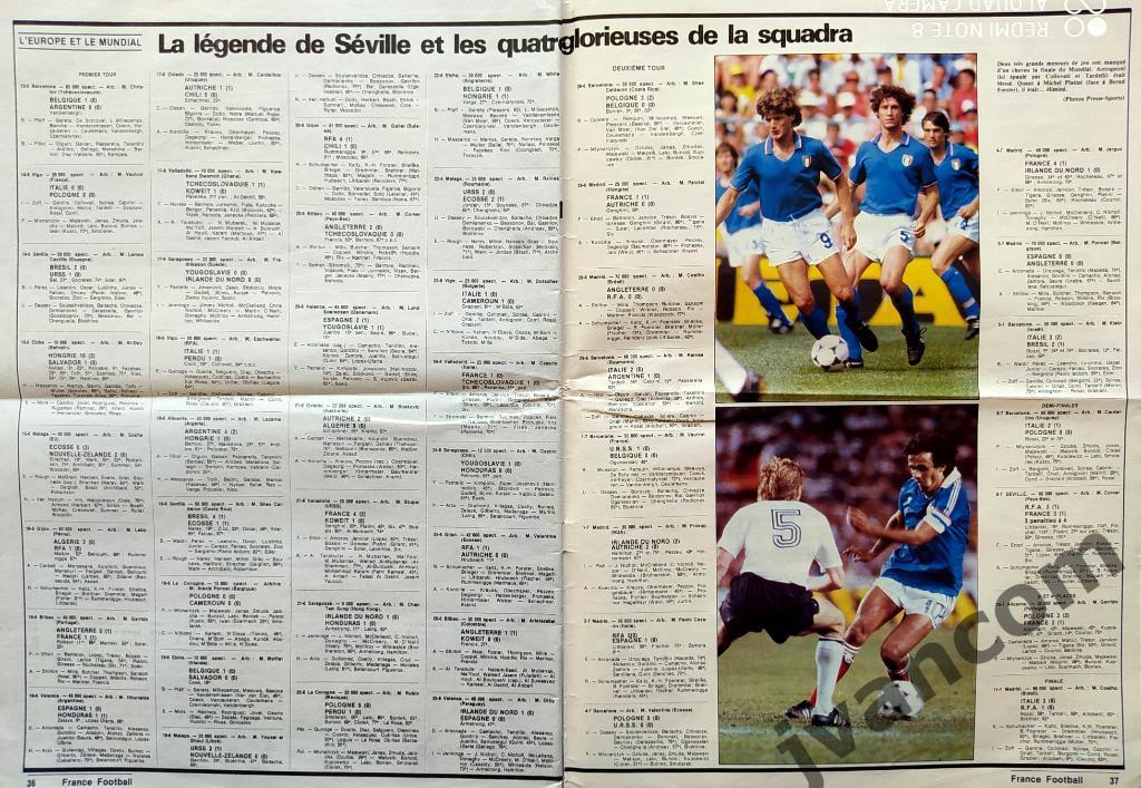 FRANCE FOOTBALL №1918 за 1983 год. 2