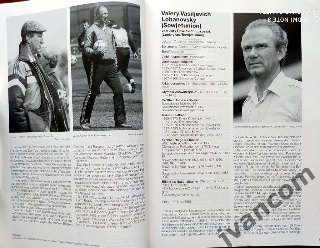 IFFHS Fusball-Weltzeitschrift №12 за 1988 год. Отборочный цикл Чемпионата Европы 1