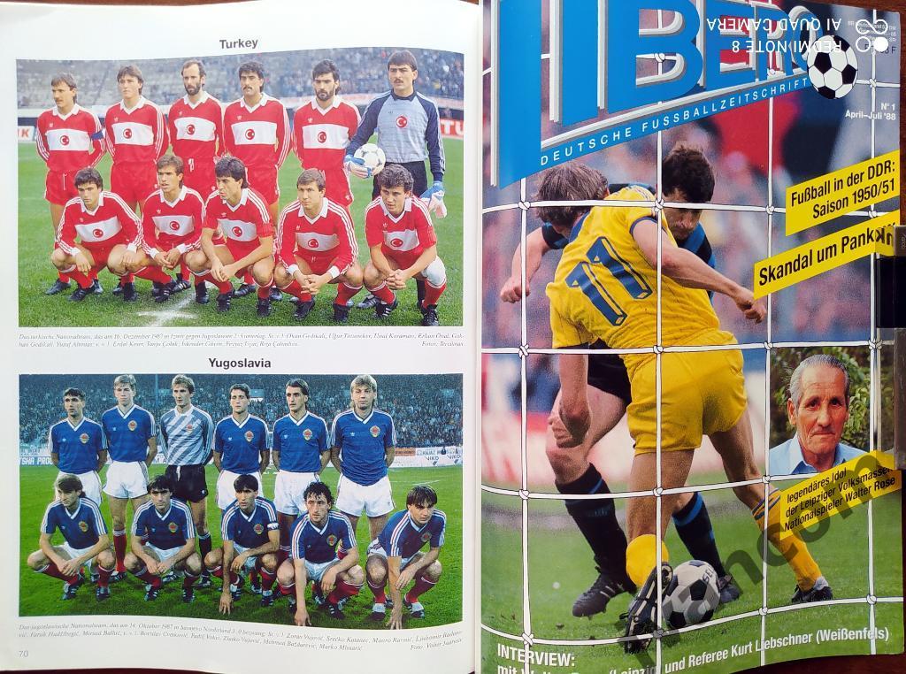IFFHS Fusball-Weltzeitschrift №12 за 1988 год. Отборочный цикл Чемпионата Европы 7