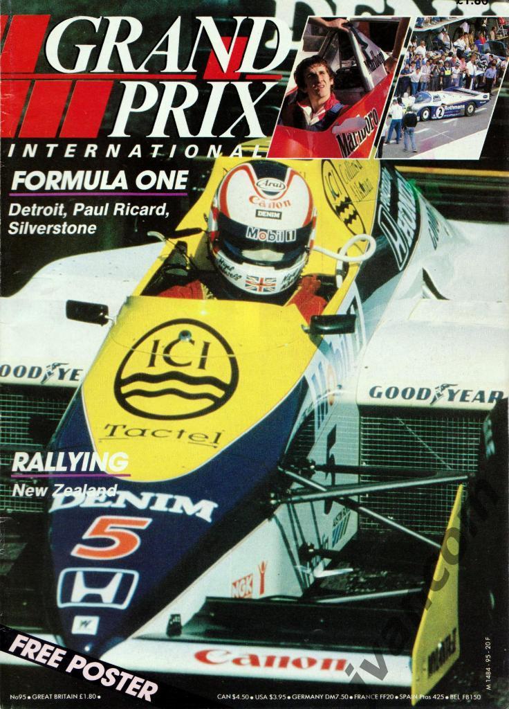 Автоспорт. Журнал GRAND PRIX International №95 за 1985 год.