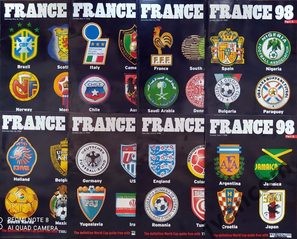 Чемпионат Мира по футболу во Франции 1998 года. Представление команд-участниц.