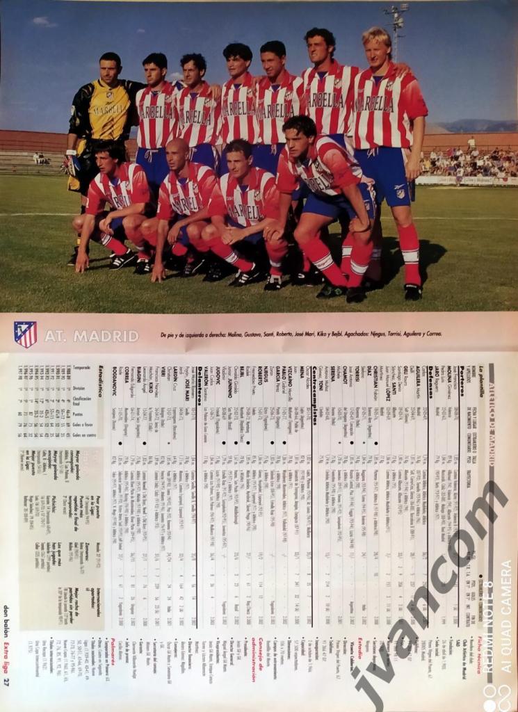DON BALON EXTRA LIGA 98/99. Чемпионат Испании по футболу. Превью сезона 1998-99. 2