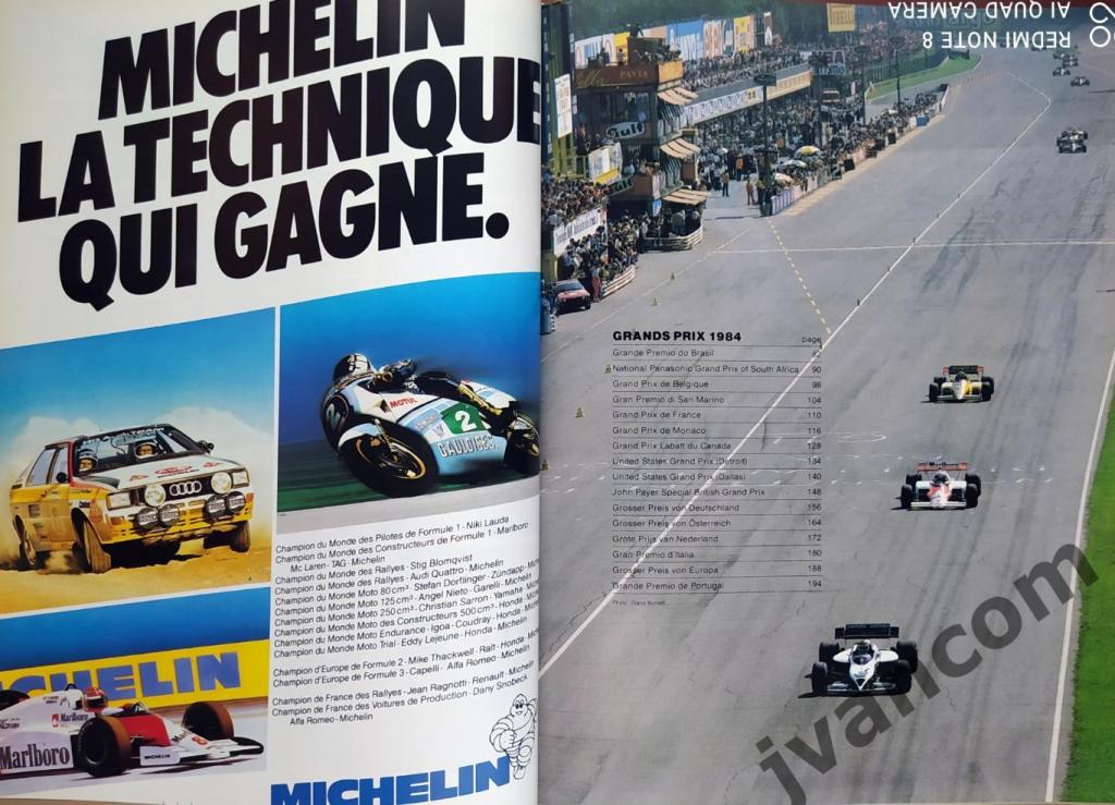 Автоспорт. Формула-1. AUTOCOURSE 1984-85. Чемпионат Мира. Сезон 1984 года. Итоги 1