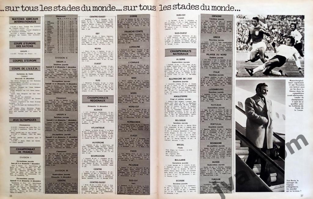 Журнал MIROIR DU FOOTBALL №254 за 1975 год. 5