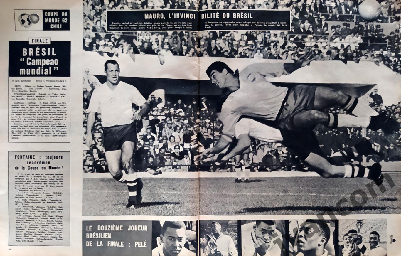 Журнал FOOTBALL MAGAZINE №30 за 1962 год. Чемпионат Мира по футболу в Чили. 7