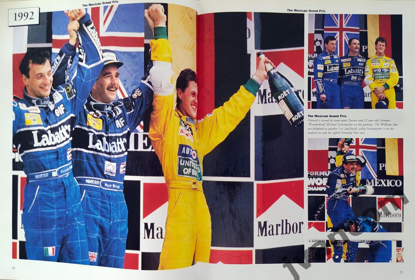 Автоспорт. Формула-1. МЭНСЕЛЛ - Чемпион Мира 1992 года. 9 Побед в сезоне !!! 2