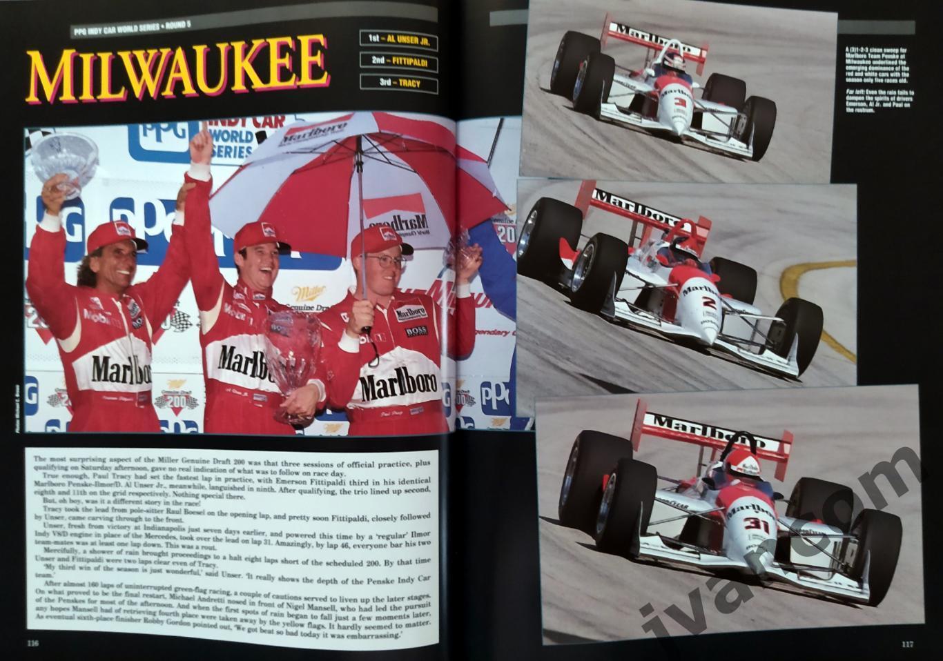 Автоспорт. Мировая серия INDY CAR 1994-95. AUTOCOURSE. Сезон 1994 года. Итоги. 5