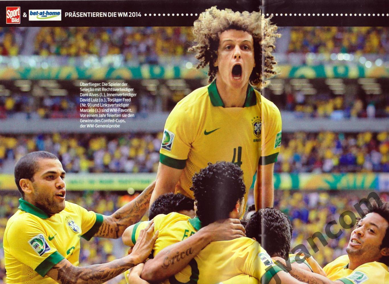 SPORT BILD. Чемпионат Мира по футболу в Бразилии-2014. Превью участников. 2