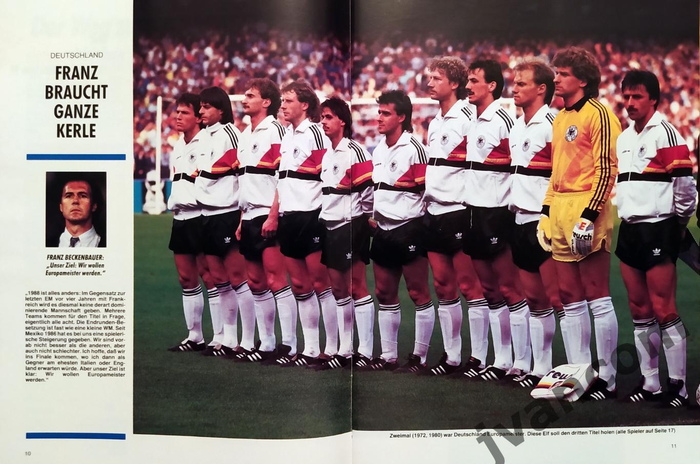 EM*88 Deutschland / Чемпионат Европы по футболу*88 в Германии. Превью команд. 1