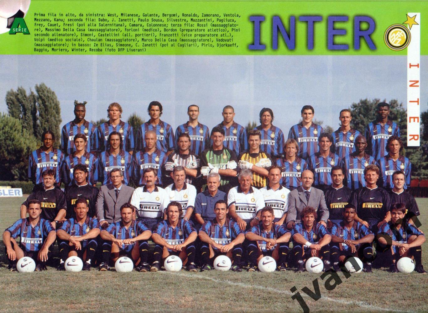 CALCIOITALIA 1998-99. Чемпионат Италии по футболу. Превью сезона 1998-99. 7