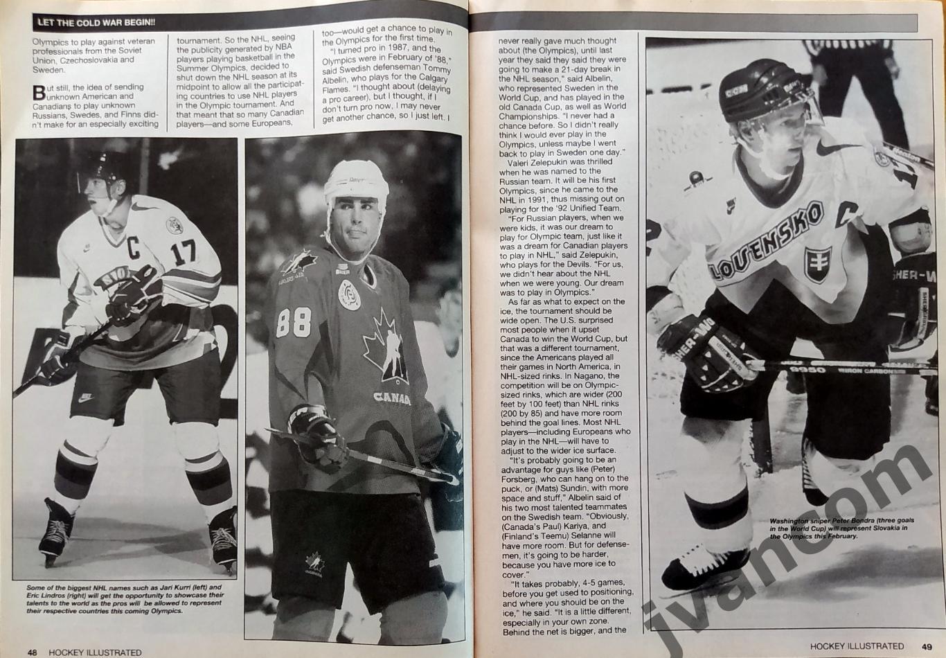 HOCKEY ILLUSTRATED / ХОККЕЙ В ИЛЛЮСТРАЦИЯХ №3 за Апрель 1998 года. 7