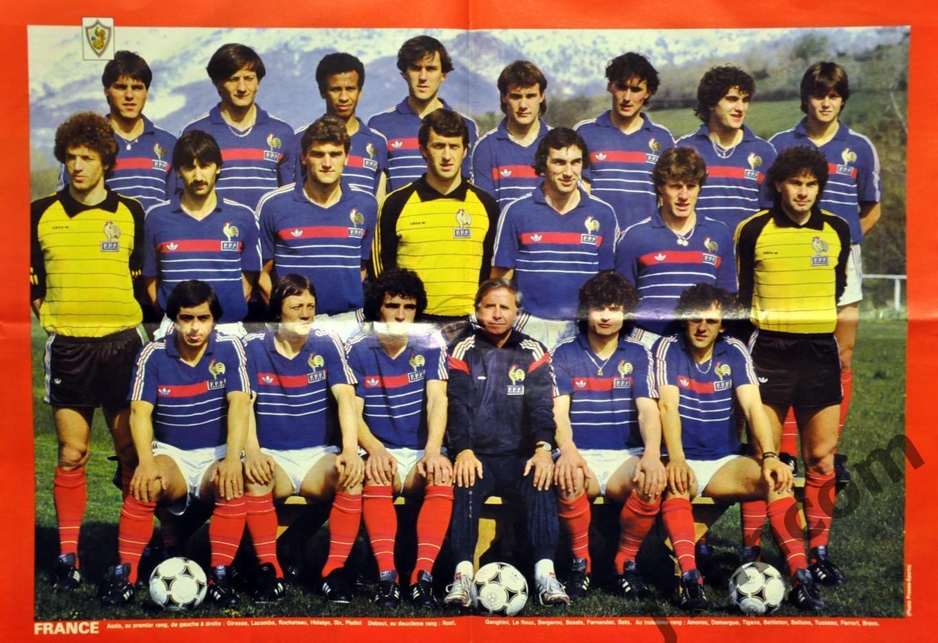 Участники Чемпионата Европы по футболу 1984 на страницах FRANCE FOOTBALL №1992