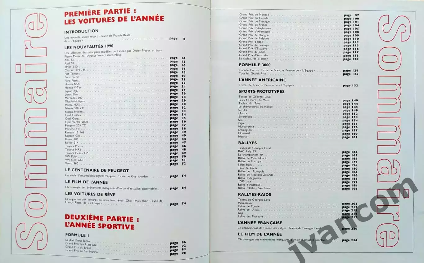 Автоспорт. L'Annee de L'Auto / Год автомобиля 1990. 1