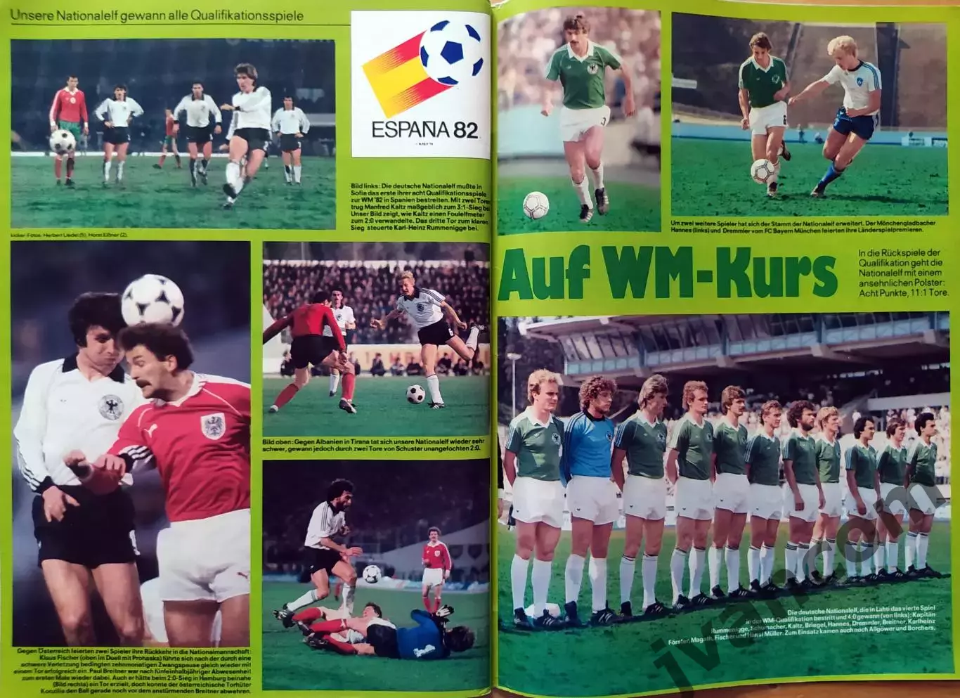 KICKER SONDERHEFT. Чемпионат Германии по футболу. Превью сезона 1981-1982. 7