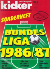 KICKER SONDERHEFT. Чемпионат Германии по футболу. Превью сезона 1986-1987.